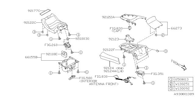 2023 Subaru WRX MAT CUP HOLDER Diagram for 92177FL001
