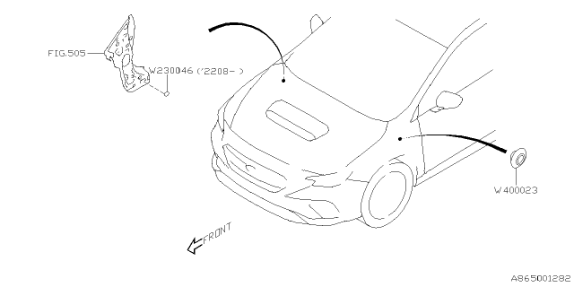 2023 Subaru WRX 4 Cyl 2.4L 6MT Premium B ADA System Diagram 5