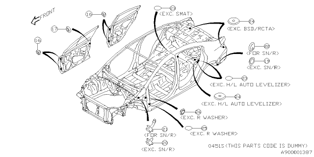 2022 Subaru Impreza 4 Cyl 2.0L 5MT Sedan Plug Diagram 3
