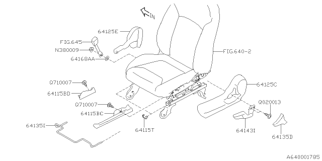 2024 Subaru Forester 4 Cyl 2.5L Plus w/Eyesight Front Seat Diagram 5