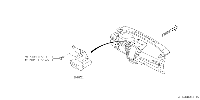 2025 Subaru Crosstrek ECU ASSY HEAD LP Diagram for 84051FN110