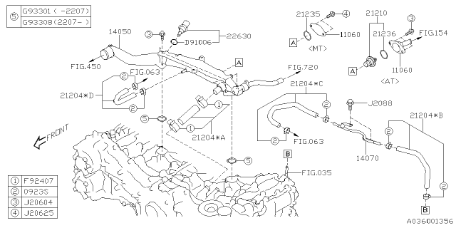 2022 Subaru BRZ COVER-THERMO Diagram for 11060AA410