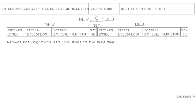 2023 Subaru Impreza 4 Cyl 2.0L 5MT Wagon Front Shock Absorber Diagram 2