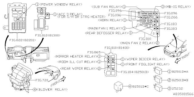 2025 Subaru Impreza 4 Cyl 2.5L RS w/Eyesight Electrical Parts - Body Diagram 3