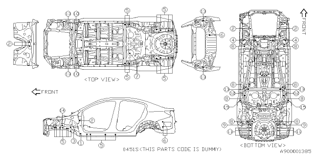 2022 Subaru Impreza 4 Cyl 2.0L 5MT Sedan Plug Diagram 2