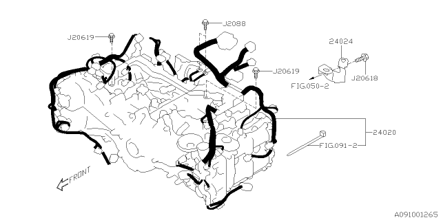 2025 Subaru Outback 4 Cyl 2.4L R Limited Engine Wiring Harness Diagram 2
