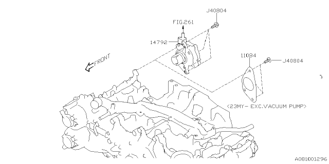 2025 Subaru Outback 4 Cyl 2.4L R Onyx Emission Control - EGR Diagram 2