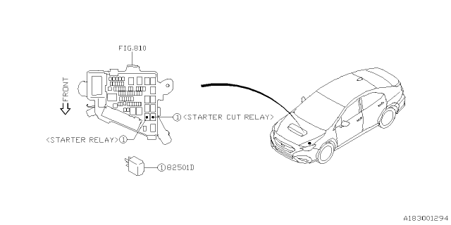 2023 Subaru WRX 4 Cyl 2.4L CVT Base w/Eyesight Control Device Diagram 2