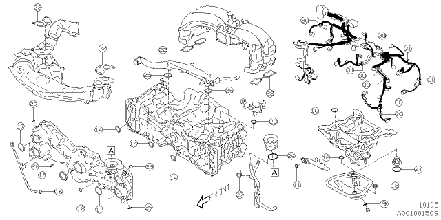 2023 Subaru BRZ 4 Cyl 2.4L 6MT Limited Engine Assembly Diagram 3