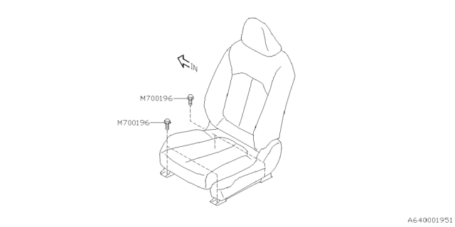 2025 Subaru Forester 4 Cyl 2.5L Premium Front Seat Diagram 3
