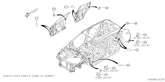 2024 Subaru Crosstrek 4 Cyl 2.5L Limited w/Eyesight(4S) Plug Diagram 6