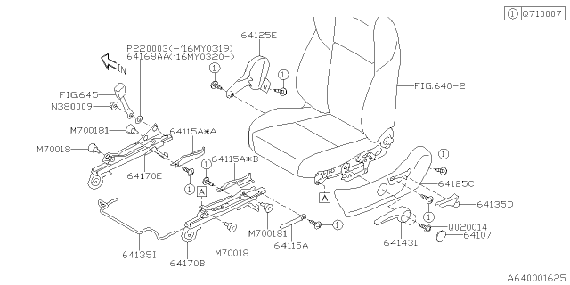 2021 Subaru WRX STI 4 Cyl 2.5L Turbo 6MT Premium Front Seat Diagram 44
