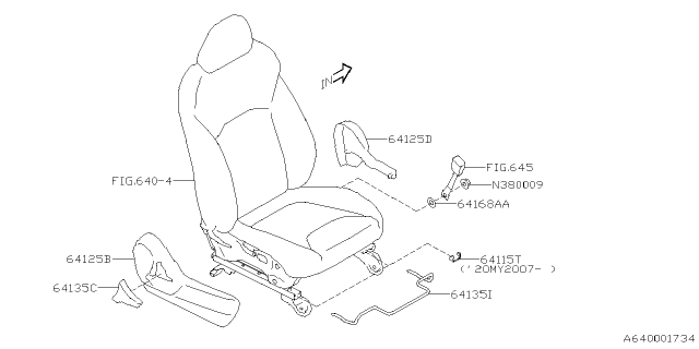 2022 Subaru Crosstrek 4 Cyl 2.0L CVT Premium w/Eyesight Front Seat Diagram 5