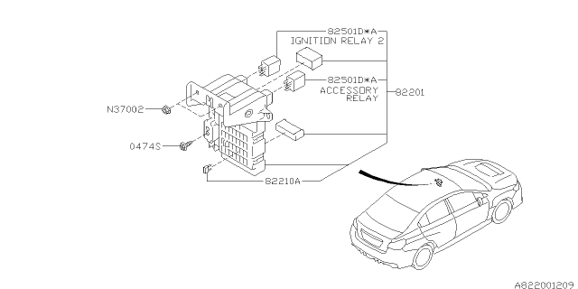 2021 Subaru WRX STI 4 Cyl 2.5L Turbo 6MT Base Fuse Box Diagram 2
