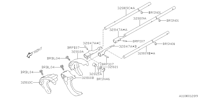 2022 Subaru BRZ 4 Cyl 2.4L 6MT Limited Manual Transmission Assembly Diagram 11