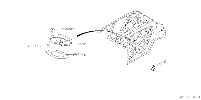 2022 Subaru Impreza 4 Cyl 2.0L 5MT Wagon Body Panel Diagram 3