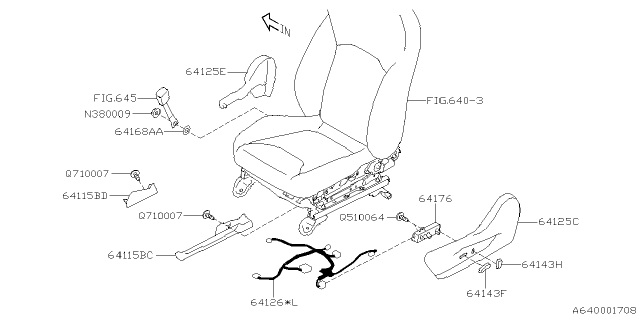 2023 Subaru Impreza 4 Cyl 2.0L 5MT Sedan Front Seat Diagram 6