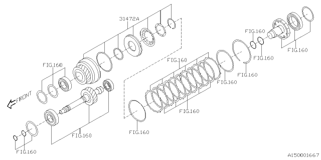 2023 Subaru WRX 4 Cyl 2.4L CVT Base w/Eyesight Automatic Transmission Assembly Diagram 5