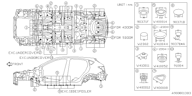 2022 Subaru Impreza 4 Cyl 2.0L CVT Eyesight Wagon Plug Diagram 4