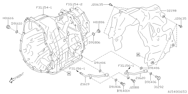2025 Subaru Outback 4 Cyl 2.4L R Touring Automatic Transmission Case Diagram 2
