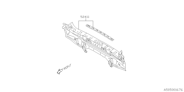 2022 Subaru Ascent 4 Cyl 2.4L Base w/Eyesight Body Panel Diagram 7