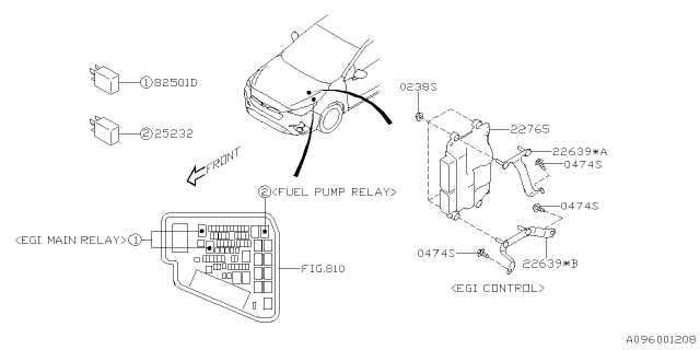 2025 Subaru Impreza Unit-EGI Control Diagram for 22765AU890