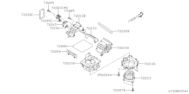 2023 Subaru Impreza 4 Cyl 2.0L 5MT Wagon Heater System Diagram 2