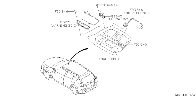 2024 Subaru Crosstrek 4 Cyl 2.5L Sport w/Eyesight(4S) Audio Parts - Radio Diagram 3
