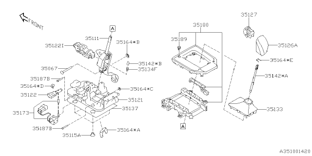 2022 Subaru Crosstrek INDICATOR ASSY Diagram for 35170FL201