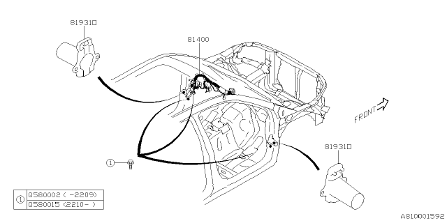 2024 Subaru Forester 4 Cyl 2.5L Eyesight Wiring Harness - Main Diagram 2