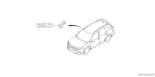 2025 Subaru Forester 4 Cyl 2.5L Base Plus Inner Trim Diagram 2