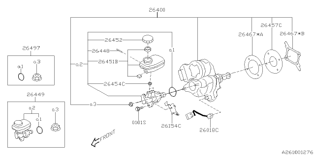 2023 Subaru Ascent MA CYL KIT Diagram for 26449XC00A