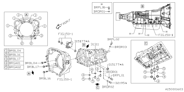 2025 Subaru BRZ 4 Cyl 2.4L 6AT Limited w/Eyesight Automatic Transmission Assembly Diagram 17