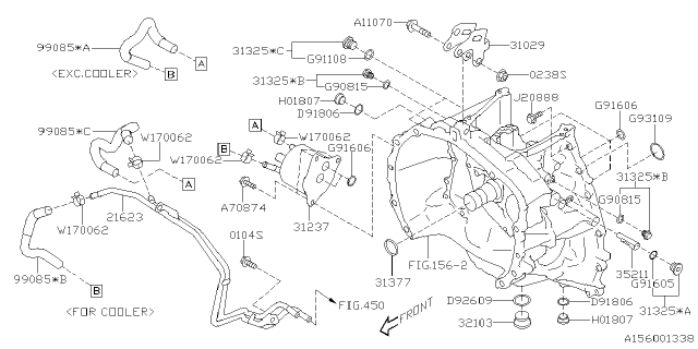 2025 Subaru Outback 4 Cyl 2.5L Onyx Torque Converter & Converter Case Diagram 2