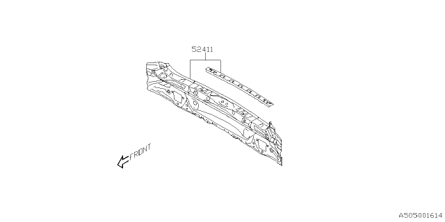 2022 Subaru Impreza 4 Cyl 2.0L 5MT Wagon Body Panel Diagram 10