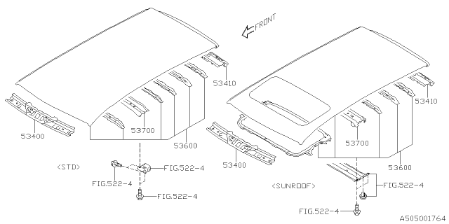 2025 Subaru Outback 4 Cyl 2.5L Base Body Panel Diagram 9