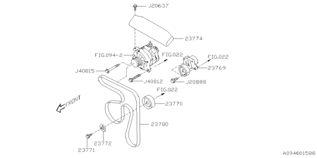 2025 Subaru Forester 4 Cyl 2.5L Base Plus Alternator Diagram 3