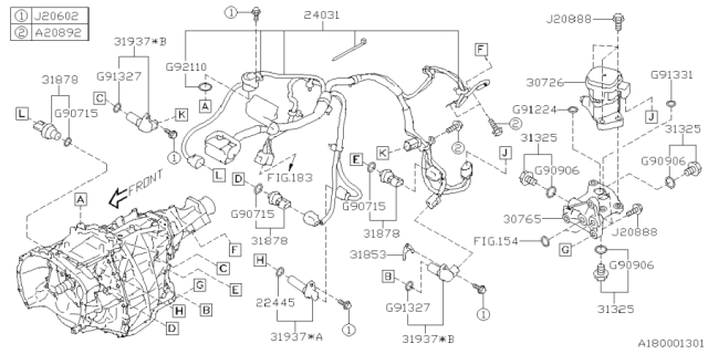 2025 Subaru Crosstrek 4 Cyl 2.5L Wilderness ES(4S) Shift Control Diagram 3