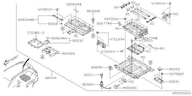 2025 Subaru Forester 4 Cyl 2.5L Hybrid Touring Main Battery Parts Diagram 2