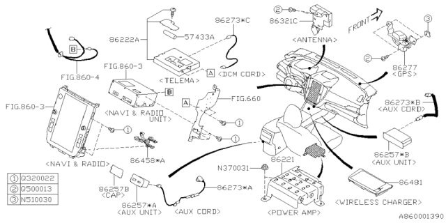 2025 Subaru Forester 4 Cyl 2.5L Base Plus Audio Parts - Radio Diagram 2