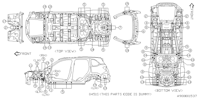 2025 Subaru Forester 4 Cyl 2.5L Base Plus Plug Diagram 2