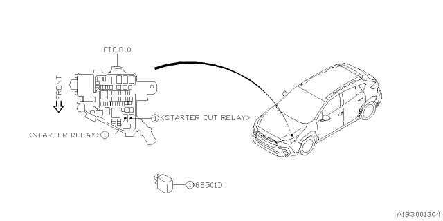 2025 Subaru Crosstrek 4 Cyl 2.0L Eyesight Control Device Diagram 2