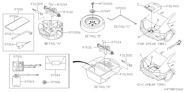 2022 Subaru WRX BAG JP Diagram for 97004CC000