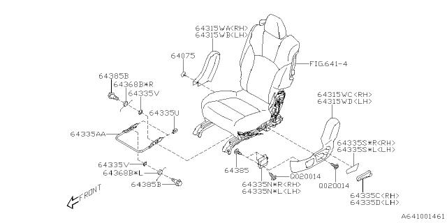 2022 Subaru Ascent 4 Cyl 2.4L Limited 7-Passenger w/Eyesight Rear Seat Diagram 3