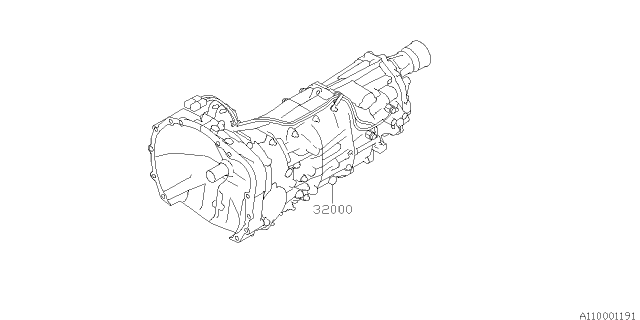 2021 Subaru WRX STI 4 Cyl 2.5L Turbo 6MT Base Manual Transmission Assembly Diagram 2