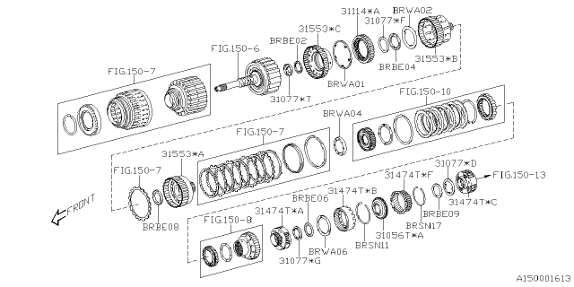 2025 Subaru BRZ 4 Cyl 2.4L 6AT Limited w/Eyesight Automatic Transmission Assembly Diagram 9
