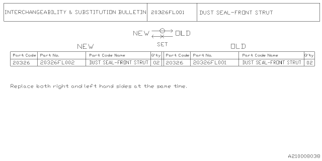 2024 Subaru Forester 4 Cyl 2.5L Eyesight Front Shock Absorber Diagram 2