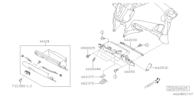 2022 Subaru Impreza 4 Cyl 2.0L CVT Eyesight Wagon Instrument Panel Diagram 4