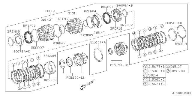 2025 Subaru BRZ 4 Cyl 2.4L 6AT Limited w/Eyesight Automatic Transmission Assembly Diagram 15