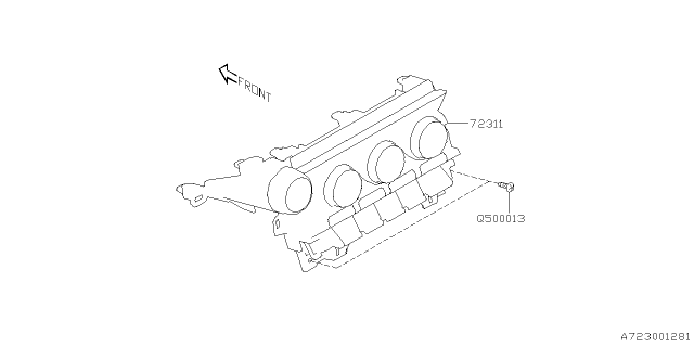 2023 Subaru BRZ HTR CONT ASSY Diagram for 72311CC020